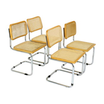 Set de 4 chaises "S32" Marcel Breuer, Italie, 2001