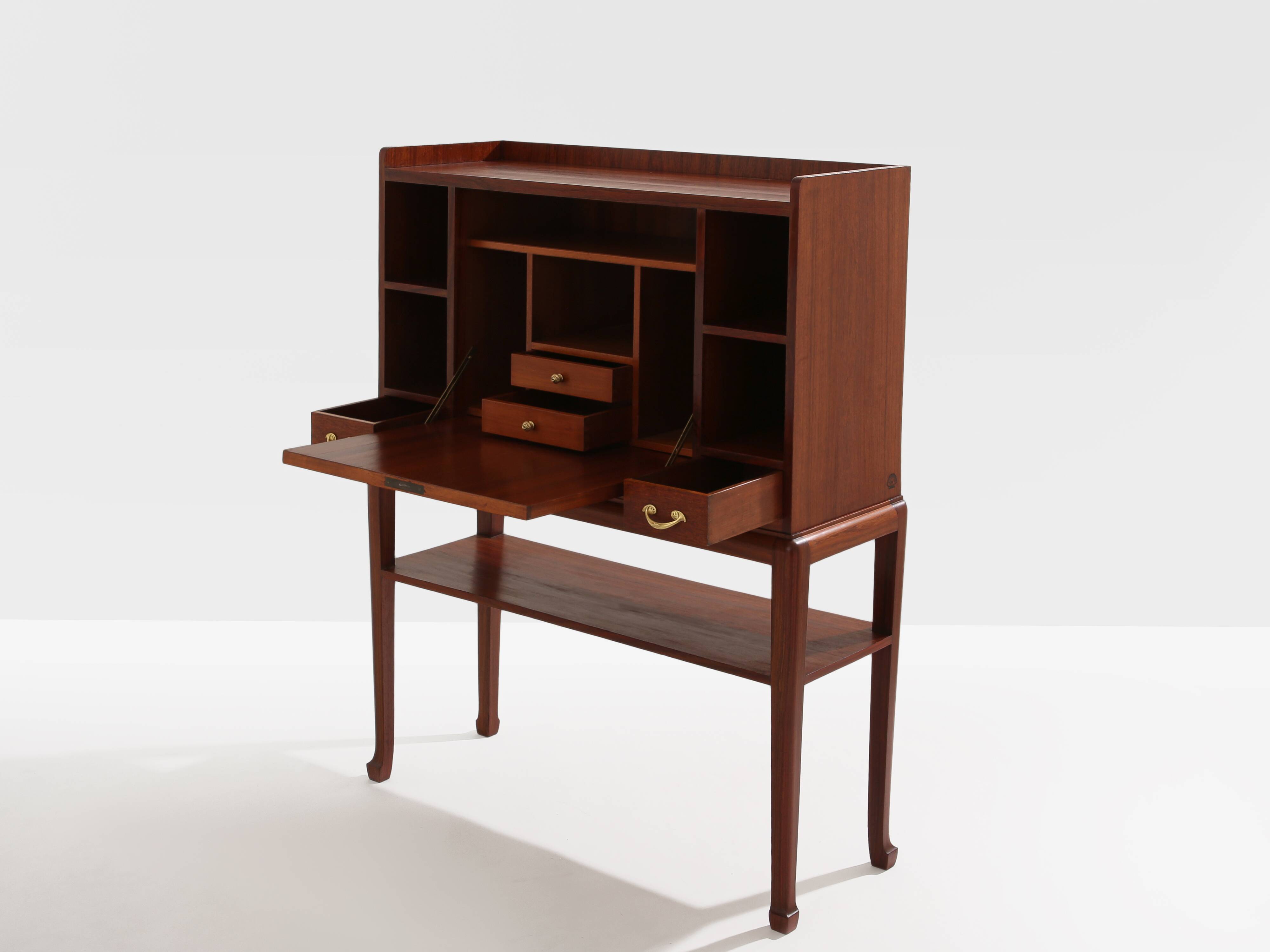 Louis Majorelle secretary cabinet in rosewood circa 1910