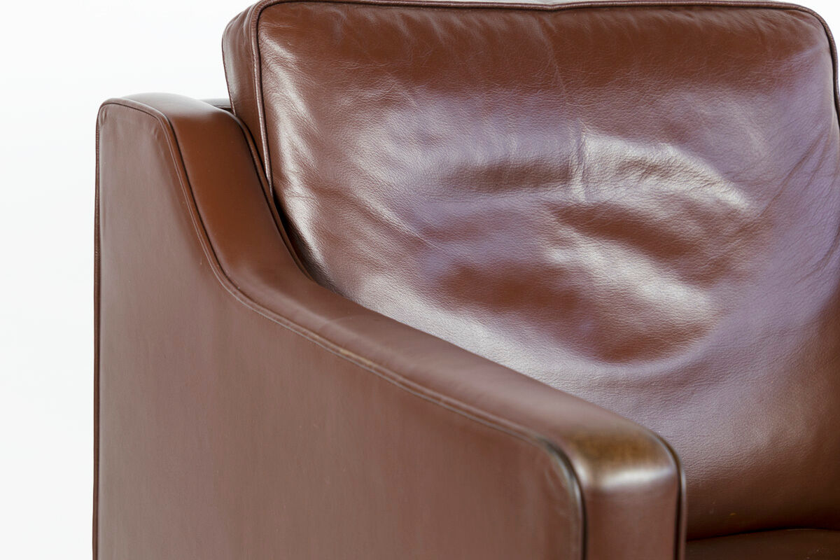 Dark brown Danish armchair, Denmark, 1960s