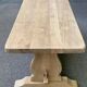 Renovated 19th century solid oak monastery dining table 200cm