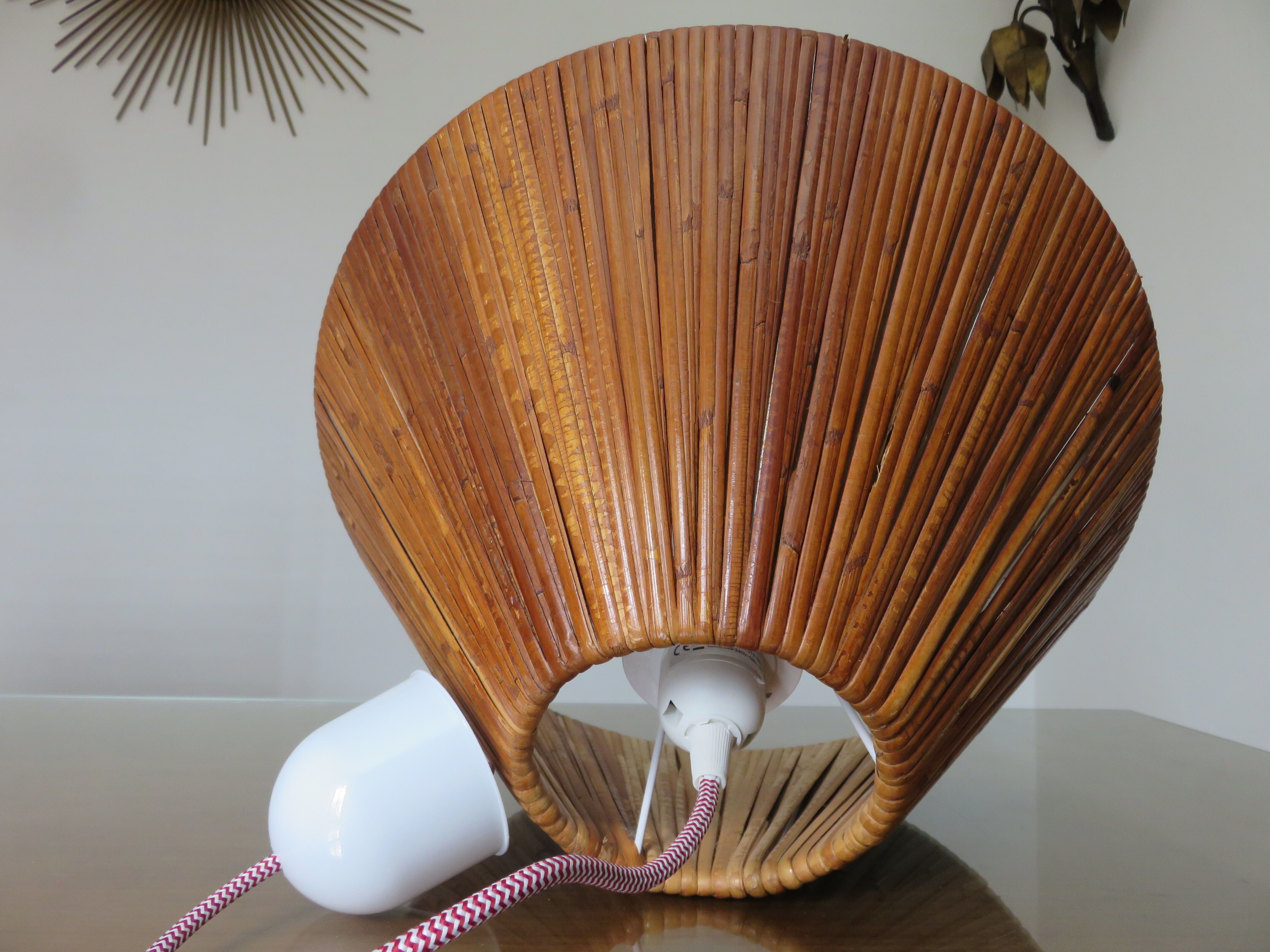 Suspension in rattan bamboo 60 years 70