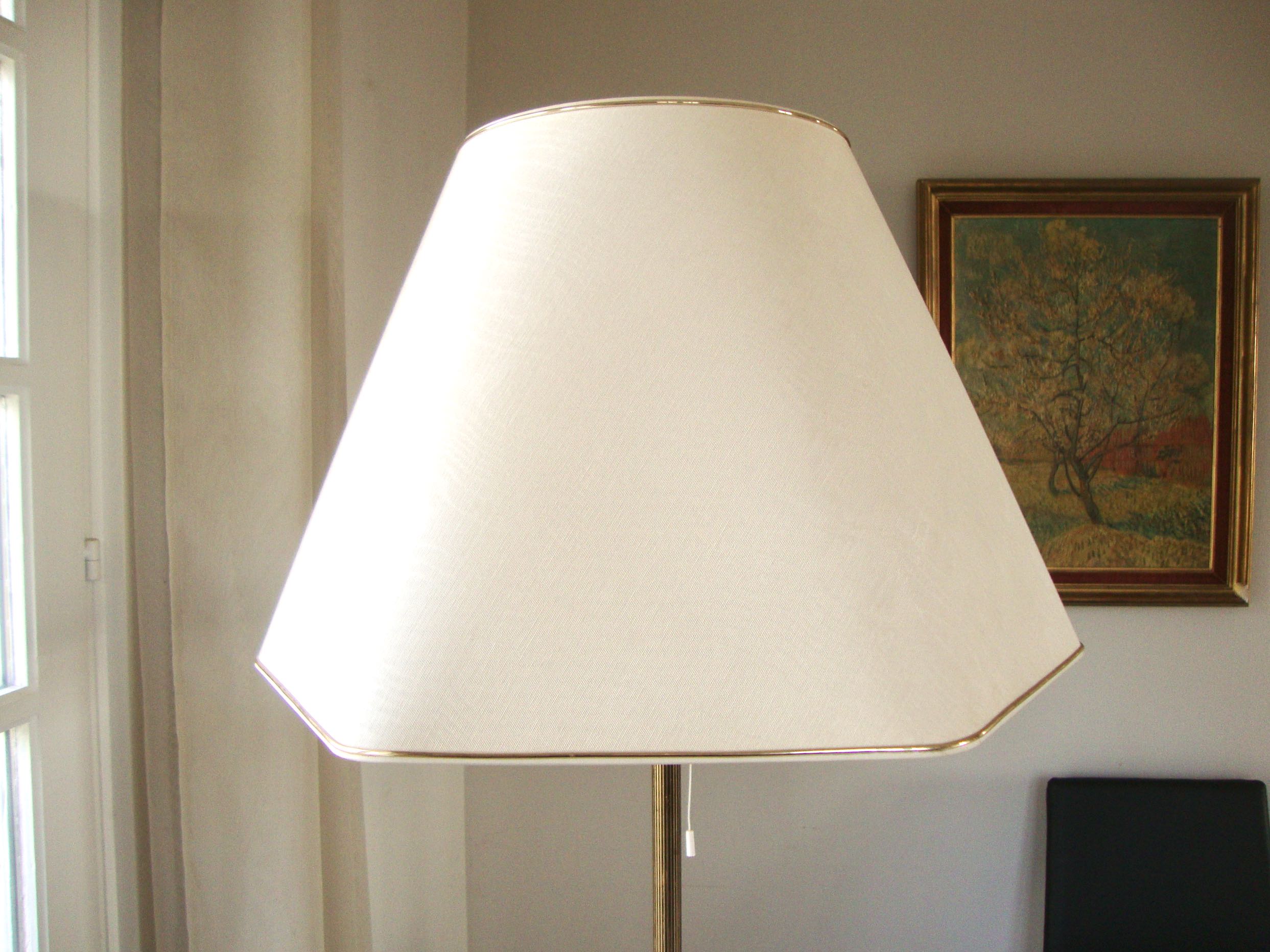 Golden metal lamp lamp 60s