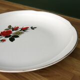 Round serving dish from Moulin des loups, "Carmen" model, in very good condition