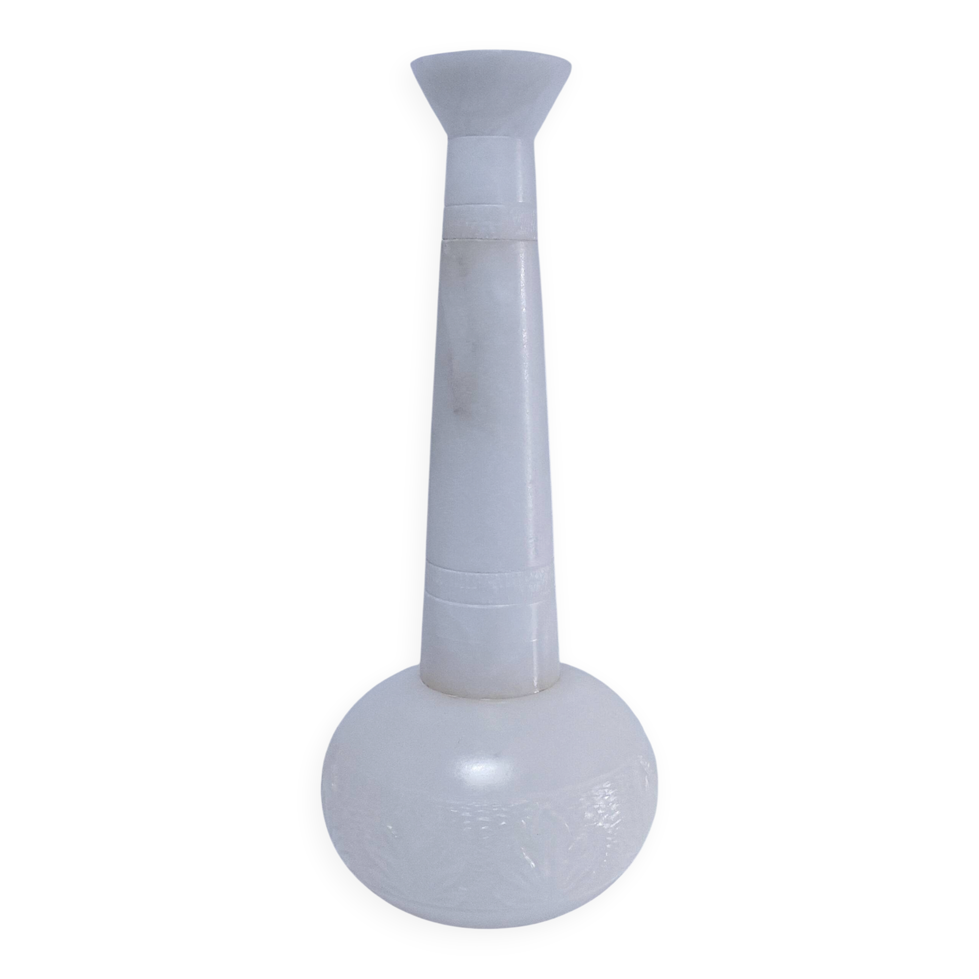 high alabaster vase xl h. 40.5 cm vintage