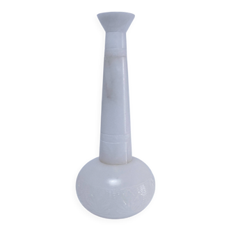 high alabaster vase xl h. 40.5 cm vintage