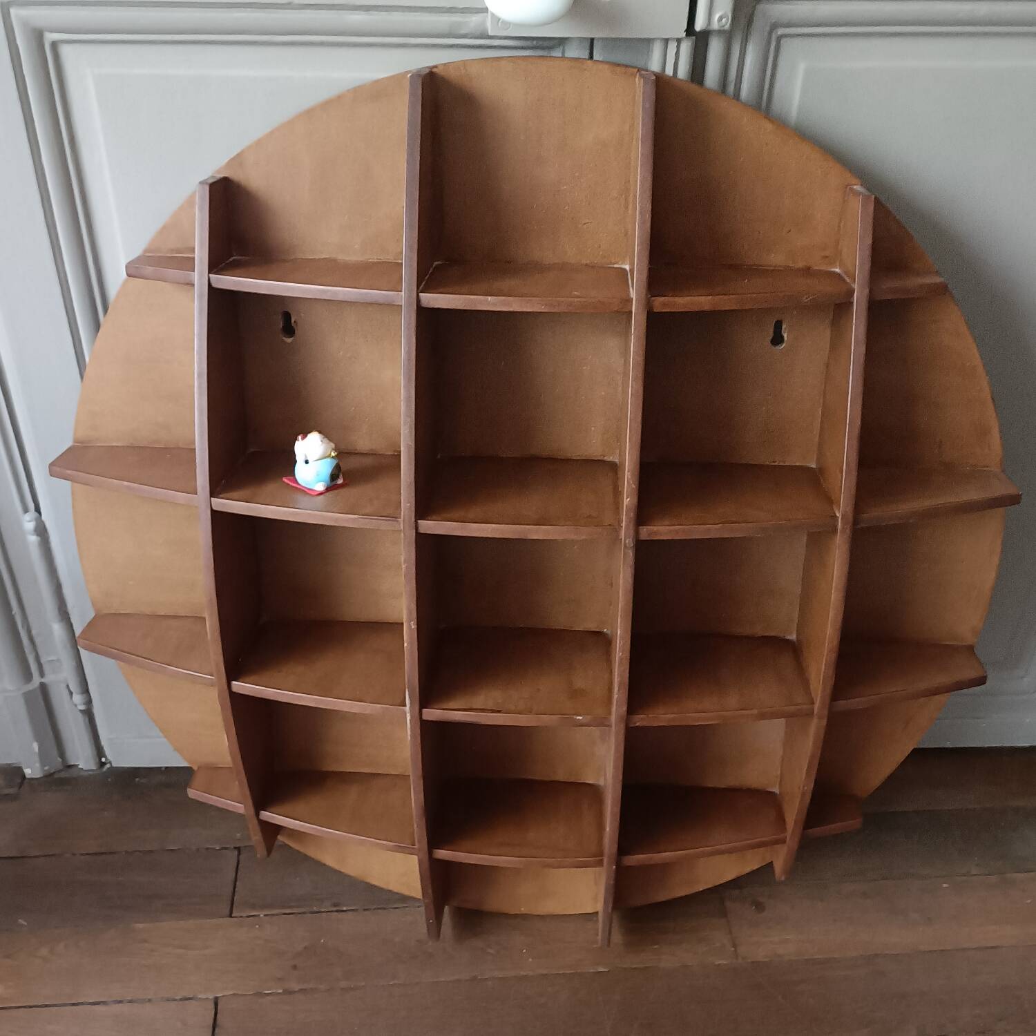 Vintage half-moon shelf