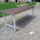 Table Insutrielle en Aluminium et Bois