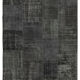 Handmade Turkish Overdyed 193 cm x 300 cm Black Patchwork Carpet