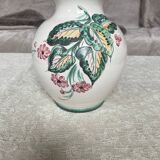 Old handmade floral pattern vase