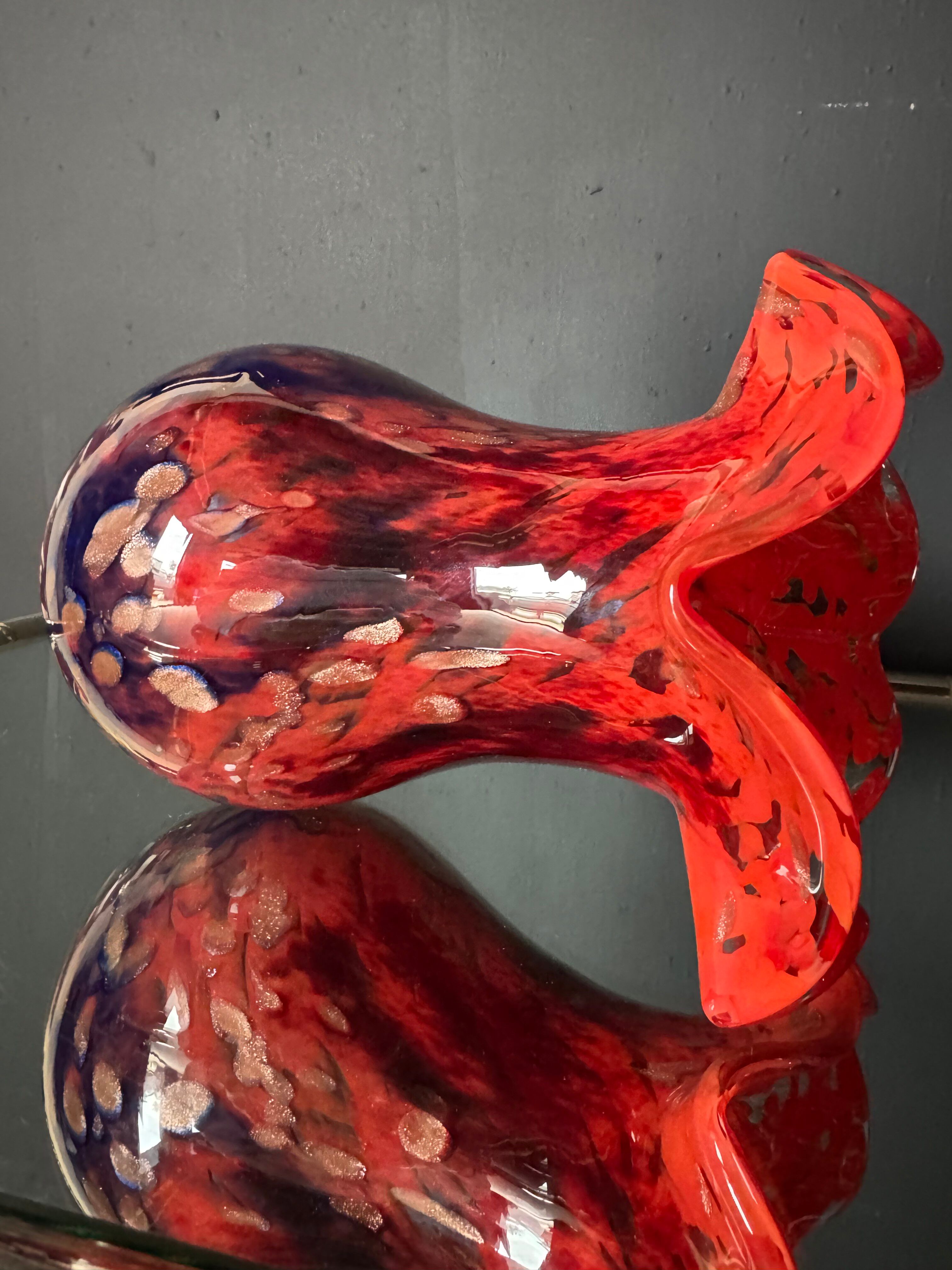 Vase verre de Murano années 70