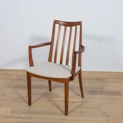 Chaises de salle à manger en teck et tissu du milieu du siècle par Leslie Dandy pour G-Plan, Unite