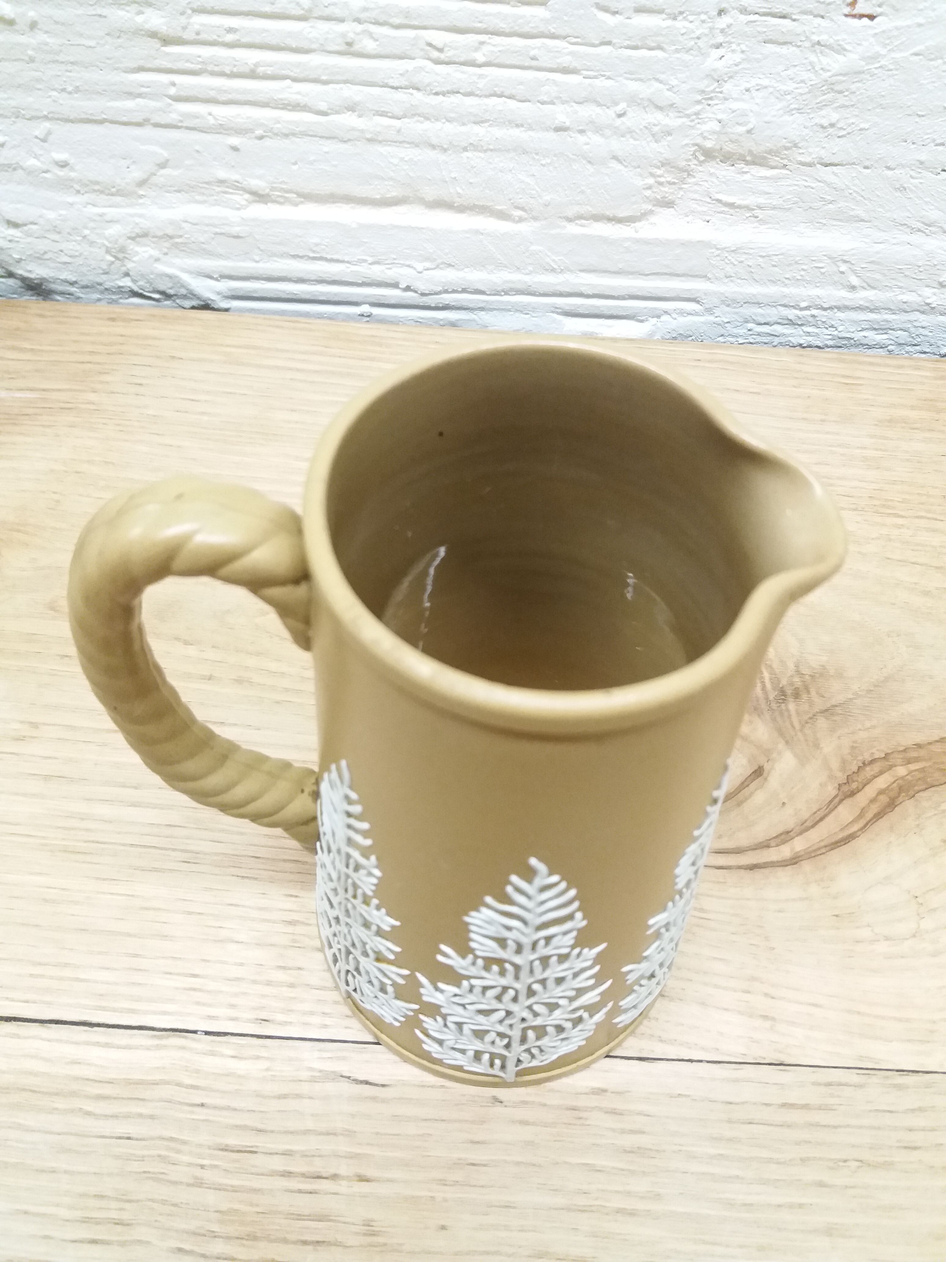 Vase pichet grès esprit de Noël