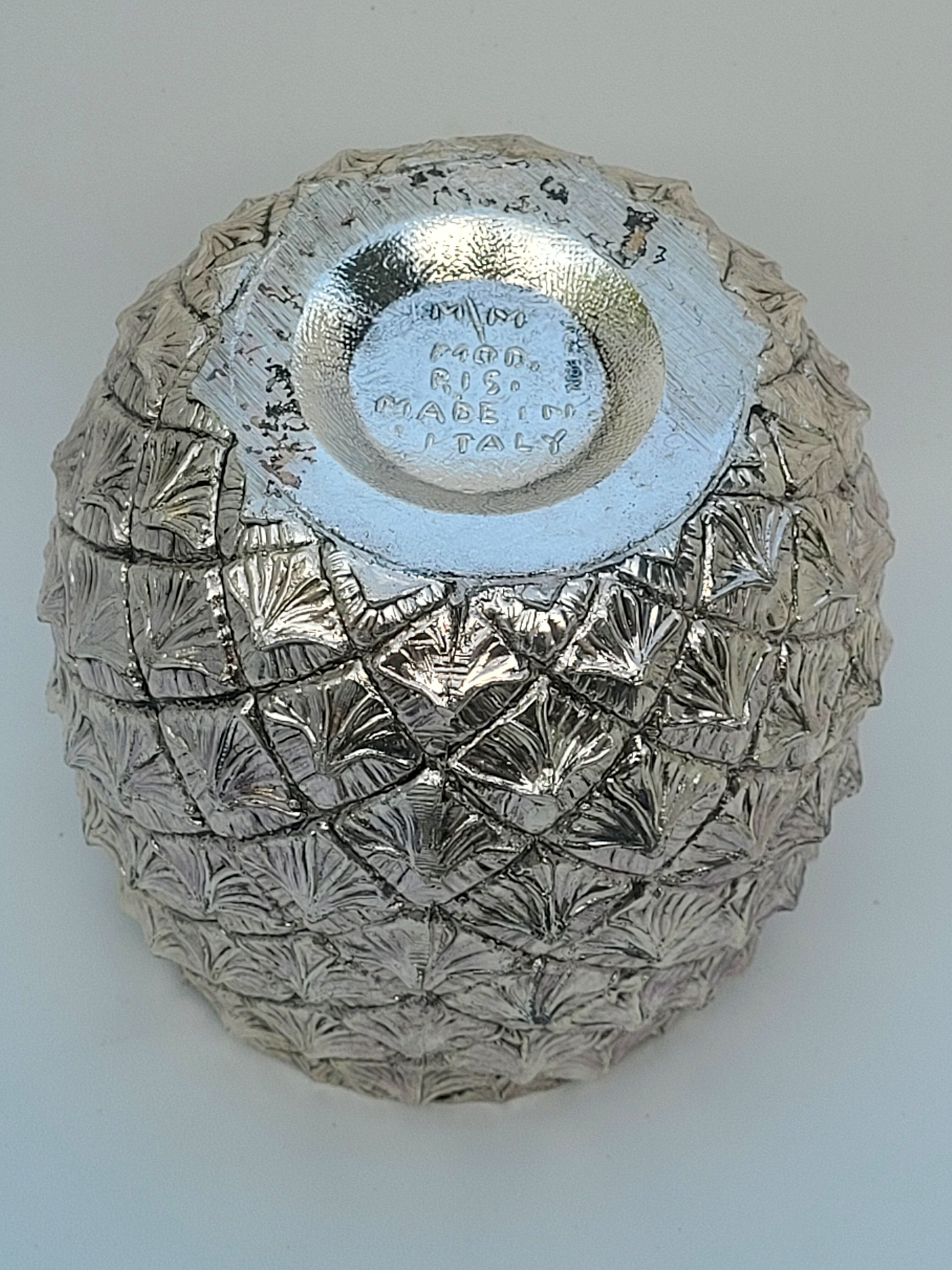 Vintage pineapple ice bucket by Mauro Manetti, 1970