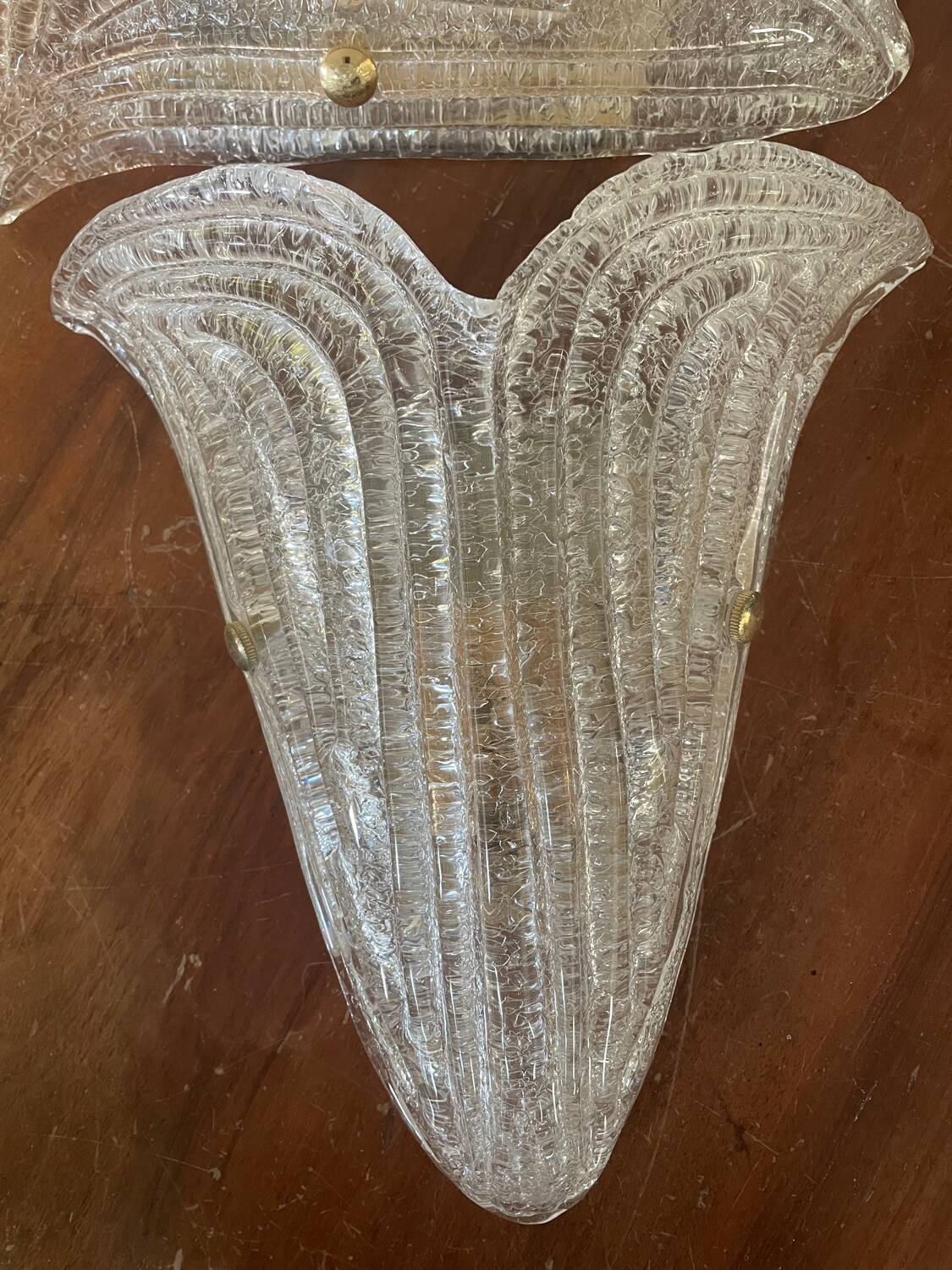 Pair of Murano wall lights