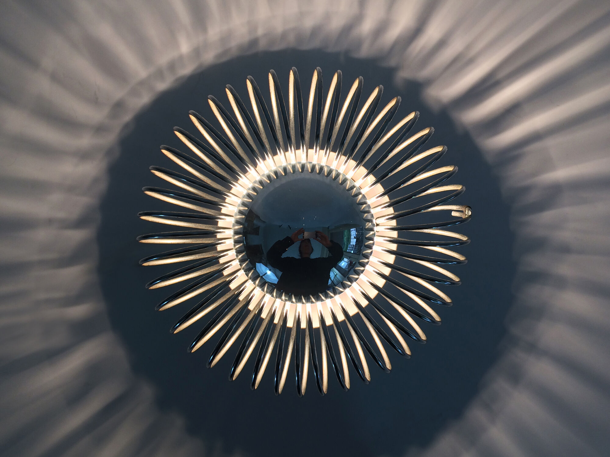Pair of vintage wall appliques Philippe Rogier Oxar, Luminox, Gallery Oxar. Year 70