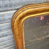 Large gold mirror Louis Philippe 19th century 121/105