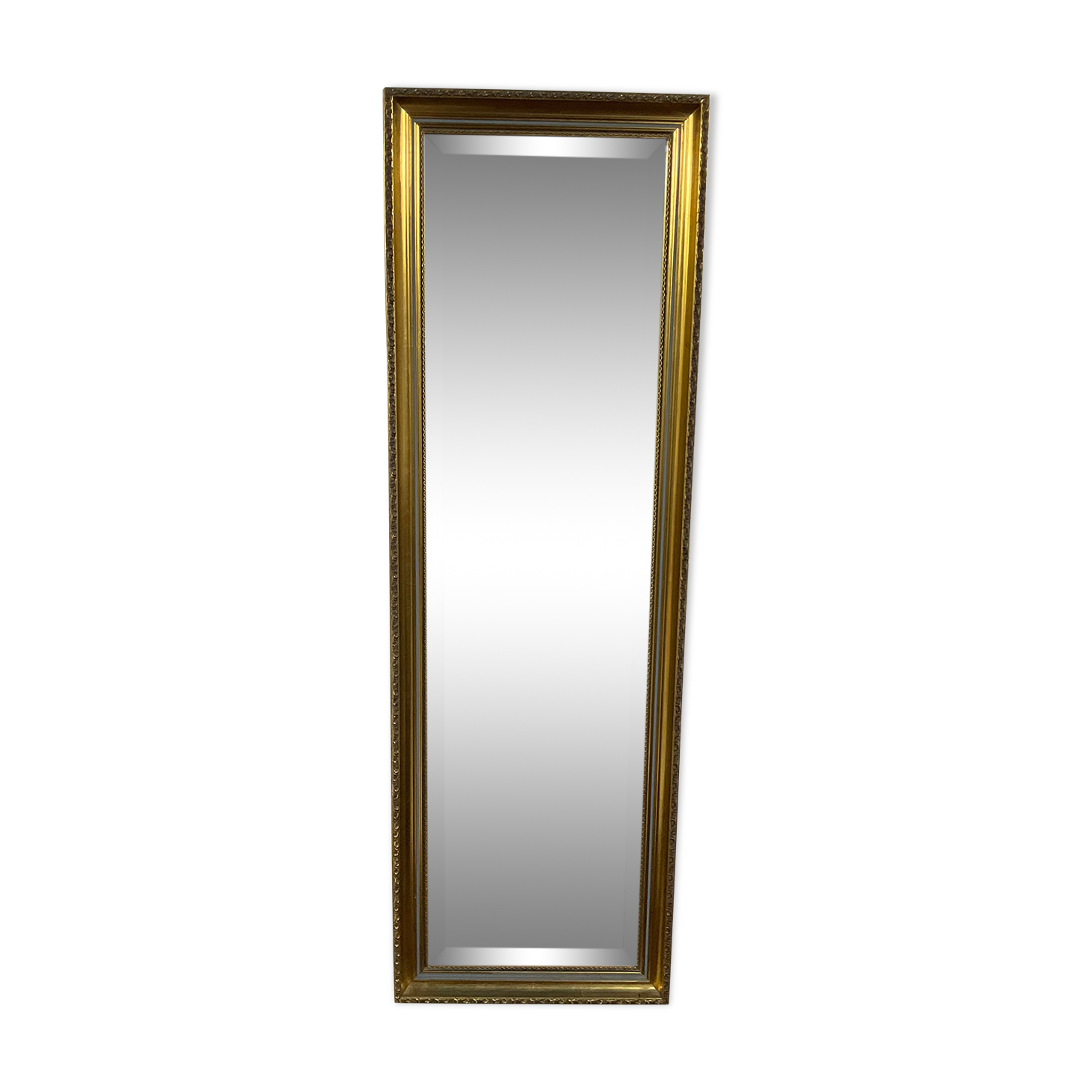 Vintage mirror in gilded wood and beveled glass