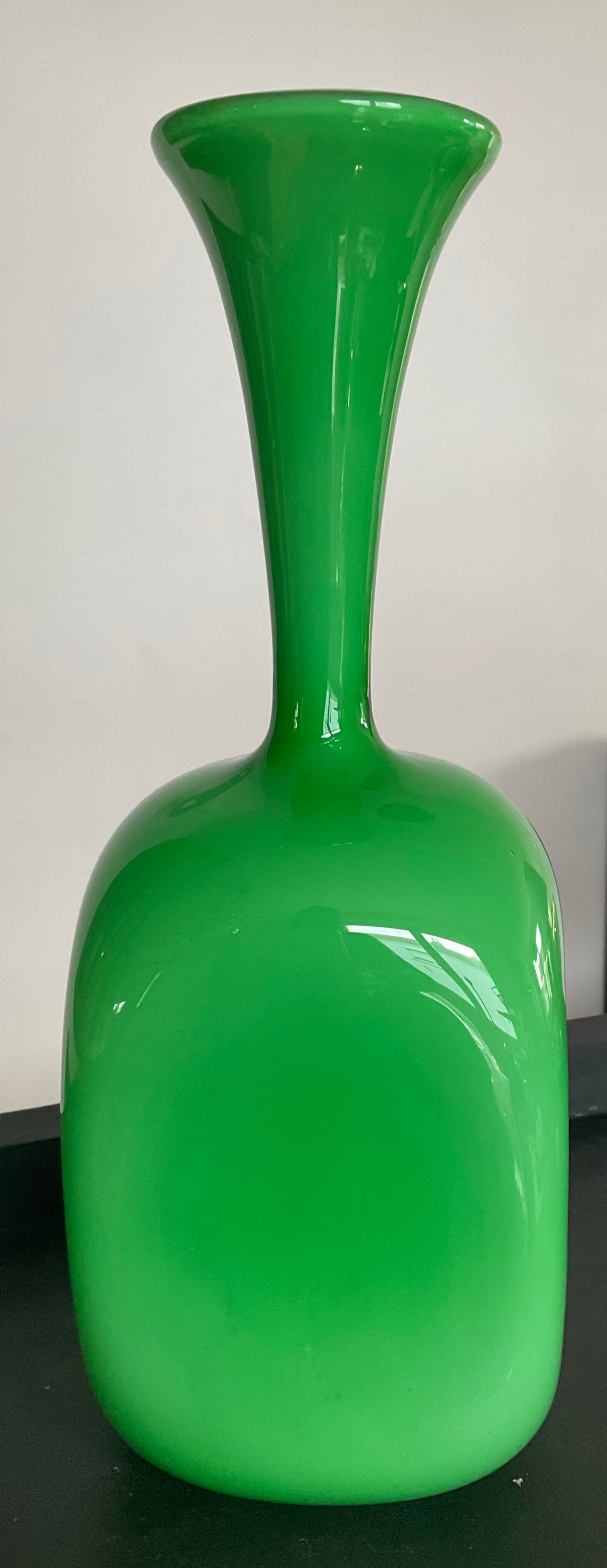 Vintage vase from the 50s in glass paste