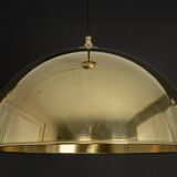 Large suspended brass chandelier by Florian Schulz, Germany.