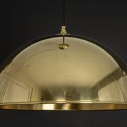 Large suspended brass chandelier by Florian Schulz, Germany.