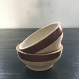 Lot 2 mini two-tone jattes