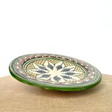 Vintage Safi ceramic cutting dish in Morocco