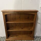 Bibus in solid pine, bookcase in pitch pine, 20th century manufacturing