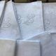 Ensemble de 12 serviettes blanches 19eme marquées « BL »