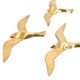 Birds in flight brass wall plaques, 1970s