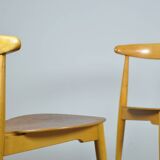 FRITZ HANSEN / “heart” dining chairs, FH4103 / Hans J. Wegner / Denmark 50s