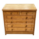 Scandinavian chest of drawers with 6 wooden drawers