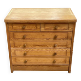 Scandinavian chest of drawers with 6 wooden drawers