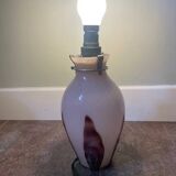 Vintage blown glass lamp base from the 1930s