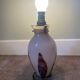 Vintage blown glass lamp base from the 1930s