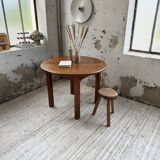Round oak table 1950