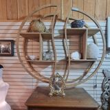 YIN YANG TEAK BOOKSHELF