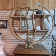 YIN YANG TEAK BOOKSHELF