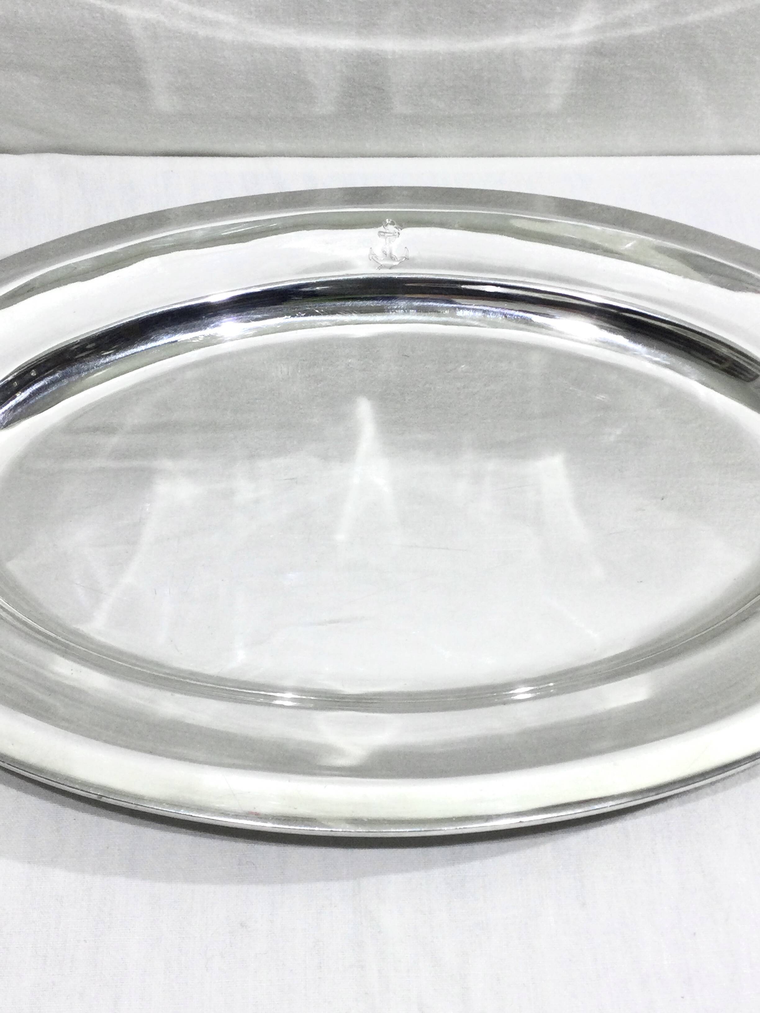 Soh - silver metal navy serving dish