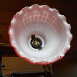 Old chandelier with sconces tulips