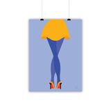 Yellow legs - format A4, 21x29.7cm illustration