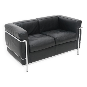 LC2 two-seater canapé by Le Corbusier for Cassina, 1970s