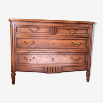 Chest of drawers in cherry wood "Louis XVI"