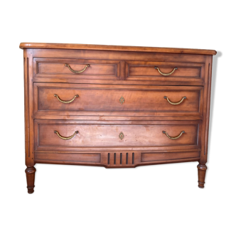 Chest of drawers in cherry wood "Louis XVI"