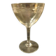 Set of 6 vintage engraved crystal champagne glasses