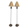 Paire de lampadaires design  1970