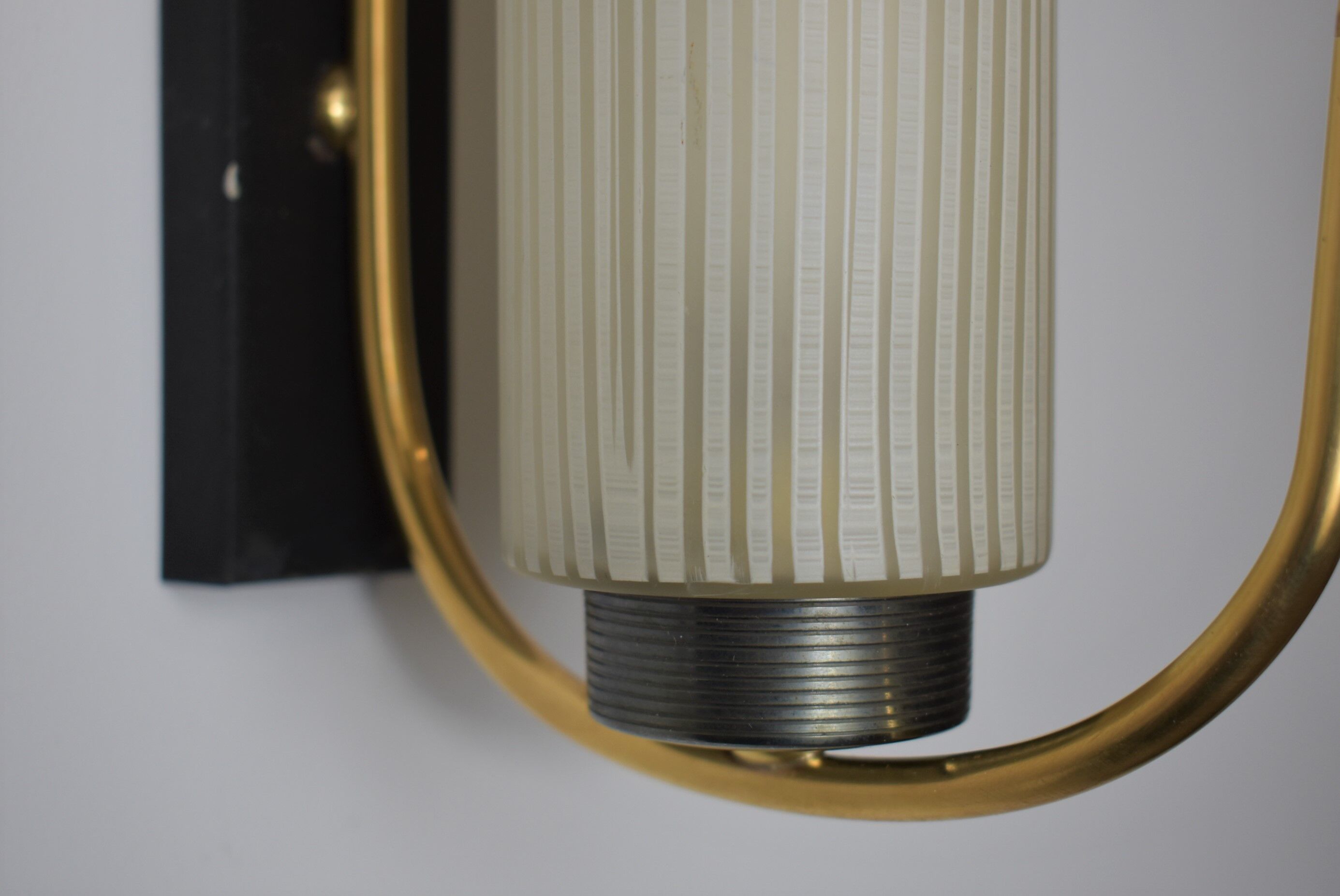 Vintage brass tip wall light