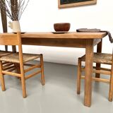 Solid beech farmhouse table