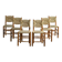 Set of 6 Bauche model chairs by Charlotte Perriand, circa 1960.