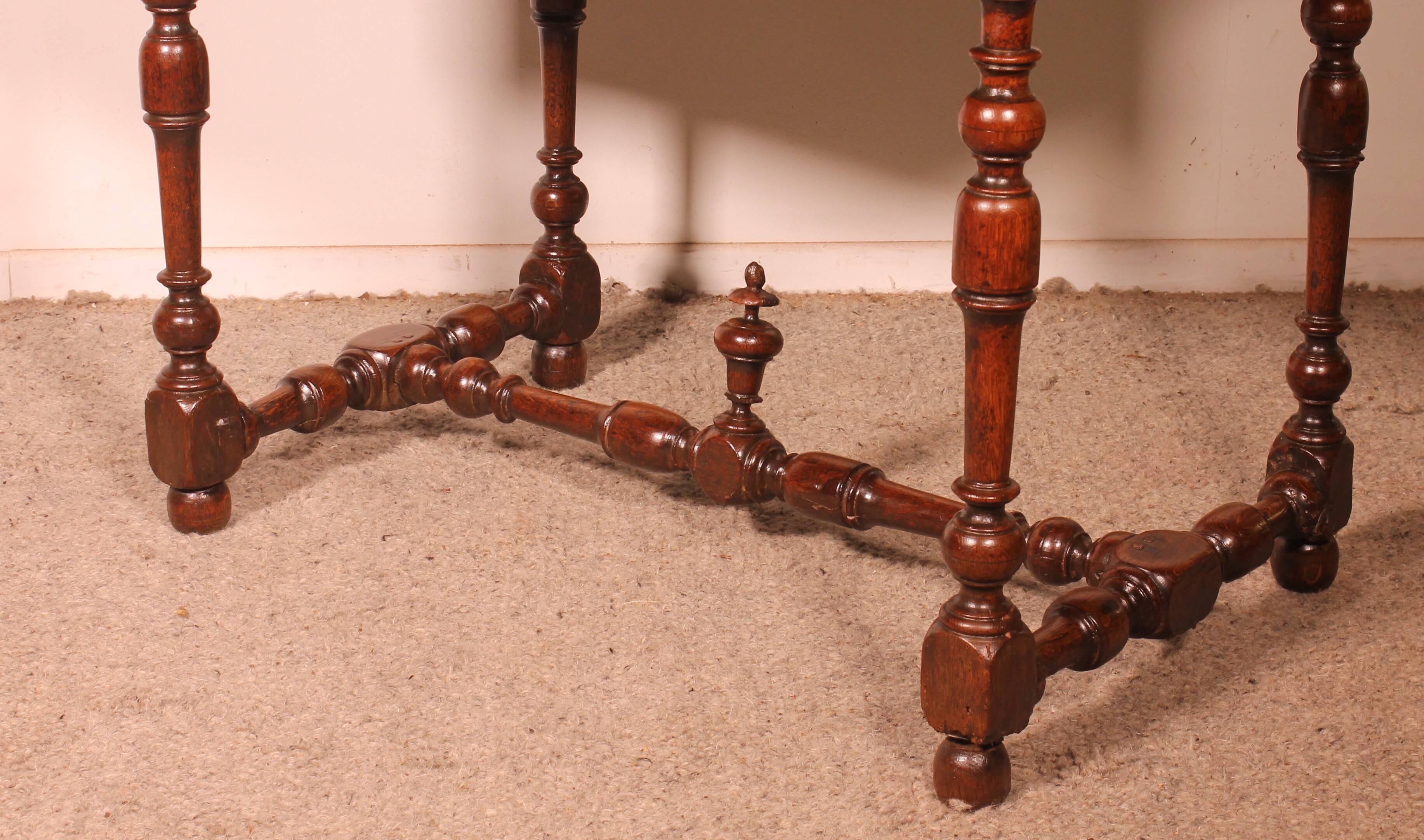 Louis XIII Oak Table - 17th Century