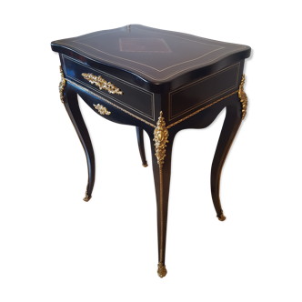 Table travailleuse Napoléon III stamped "TAHAN Paris"